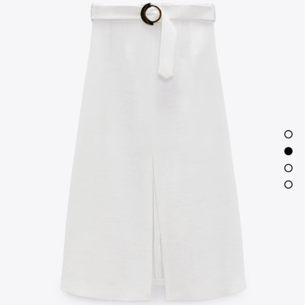 NWT Zara white skirt size large